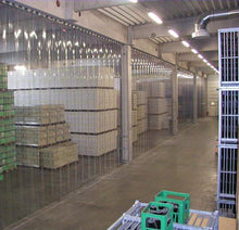 Load image into Gallery viewer, Low Temp -25 Deg Strip Door Curtains are the Ideal Solution for Preventing dust, cold and hot air from moving between separated areas. Our Low Temp Strip Curtain Kit is made from the Highest Quality PVC/Vinyl Strip Material right here in the USA. This kit contains “POLAR” door strips that stays flexible down to -25 Deg.