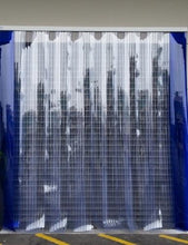 Load image into Gallery viewer, Kason Strip Door Curtains are the Ideal Solution for Preventing dust, cold air and noise from moving between separated areas. Our Strip Curtain Kit is made from the Highest Quality PVC/Vinyl Strip Material right here in the USA. We recommend you order you Strip Door Kit a little longer than you need and trim the strips to the perfect length.