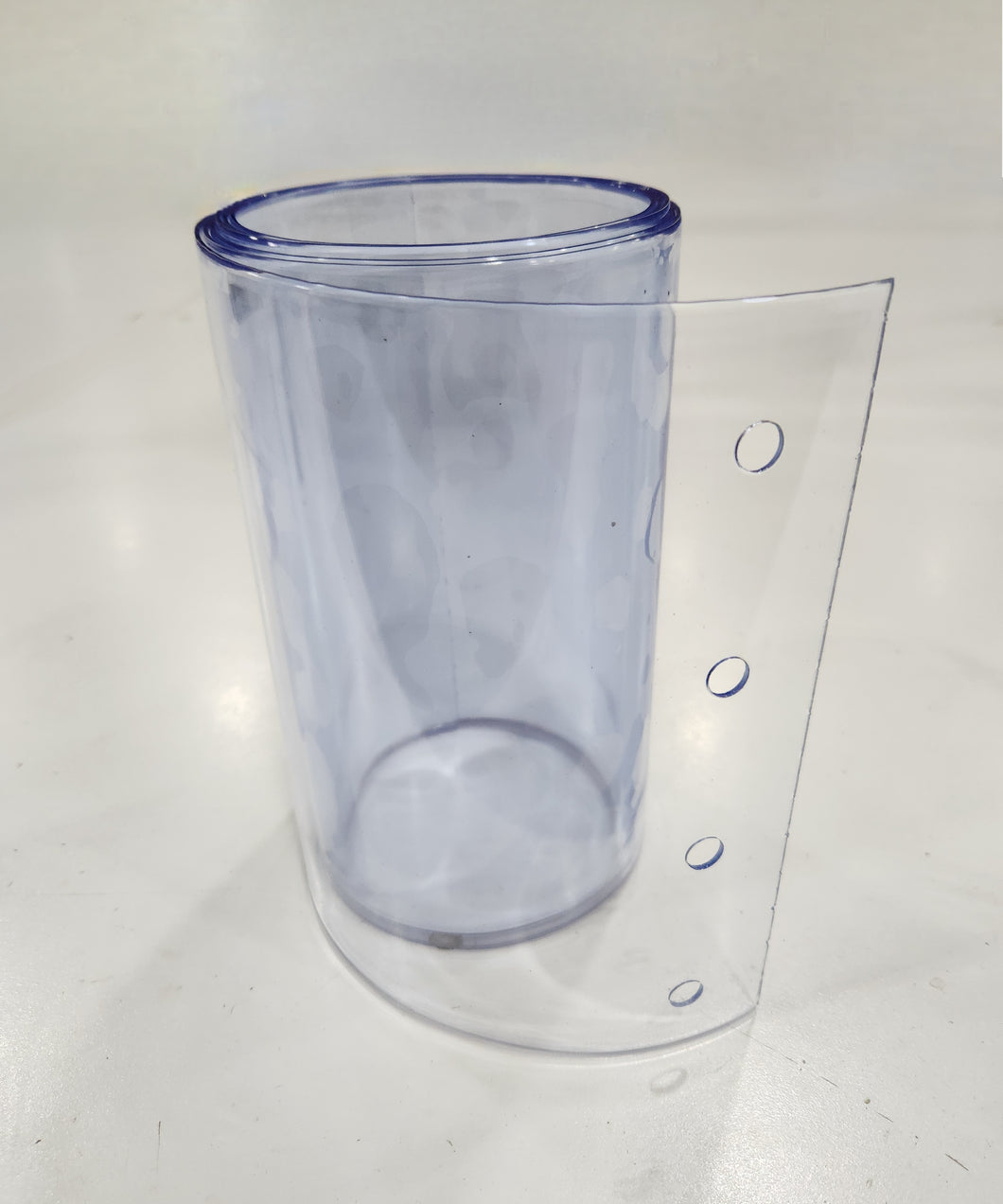 Strip Door Replacement Strips, PVC / Vinyl Pre Punched Clear Smooth