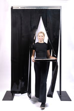 Load image into Gallery viewer, Black Strip Curtain Door Kit &quot;Blackout Strip Curtains&quot;
