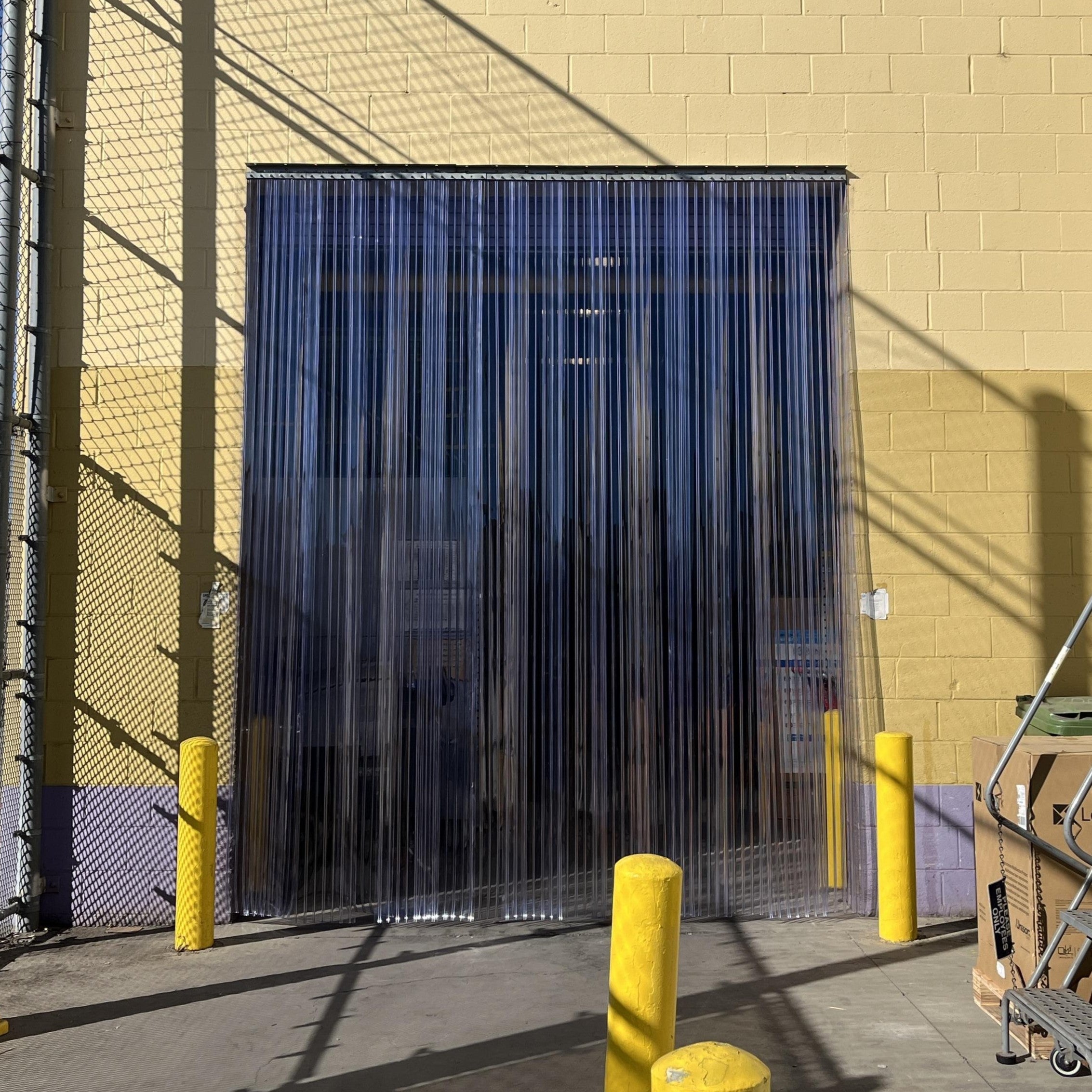 Standard Ribbed Clear Strip Curtain Kit - Select Your Size